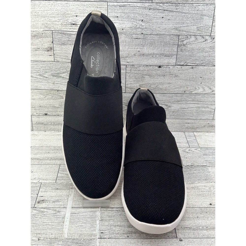 Clarks Collection Shoes Womens Size 9.5 Slip‎ On Comfort Cushion Heel Sneakers